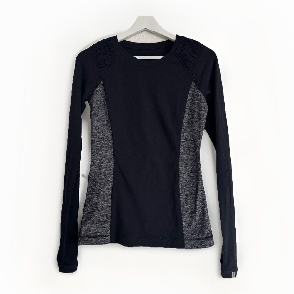 Lululemon Swiftly Tech Colorblock Long Sleeved Top Size 4 Athleisure Active Yoga